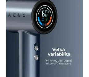 AENO HD3 / Vysoušeč vlasů / 1500 W / 100 km/h / Ionizace / 3 rychlosti / 5 trysek