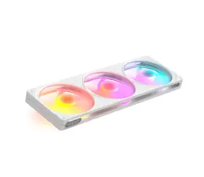 NZXT F360 RGB bílá / Ventilátor / 3x 120mm / Fluid Dynamic Bearing / 33 dB / 2400 RPM / 4-pin PWM
