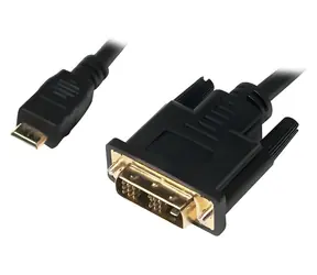 LogiLink Mini HDMI - DVI-D černá / Video kabel / DVI Single Link / 1 m