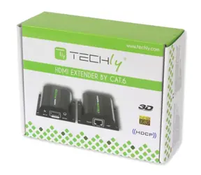 Techly Extender HDMI po UTP / HDMI extender / Cat5e-7 / do 60 m / 1080p / IR