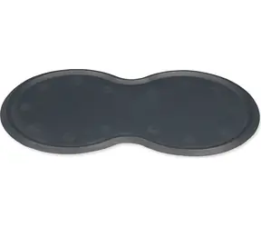 TRIXIE Podložka pod misky 45x25 cm šedá / Podložka pod misky / guma / protiskluzová