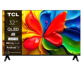 32" TCL 32V4C černá / Televize / QLED / HD Ready / Android TV / Wi-Fi / BT / DVB-T2/C/S2