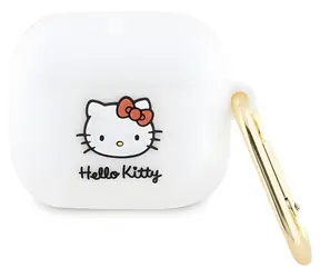 Hello Kitty Pouzdro 3D Kitty Head pro AirPods 3 bílá / Pouzdro / AirPods 3 / Silikon
