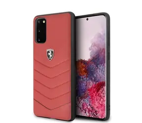 Ferrari Heritage červená / Tvrzený zadní kryt / pro Samsung Galaxy S20 G980