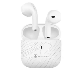 Tactical StrikePods Bug 2.0 Arctic bílá / Bezdrátová sluchátka do uší / Bluetooth