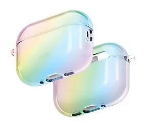 UNIQ Iridescia Hang pouzdro pro AirPods Pro 3 transparentní duhová / Pouzdro pro sluchátka / S poutkem