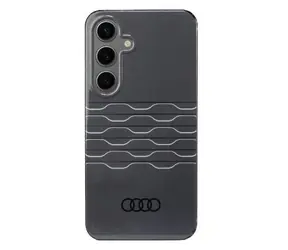 Audi IML Geometric Pattern Case AU-IMLS24-A6/D3-BK černá / Pouzdro / Samsung Galaxy S24 (SM-S921) / Hardcase