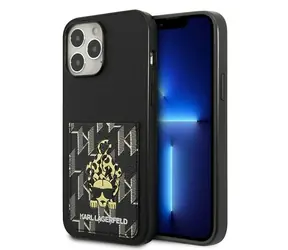 Karl Lagerfeld Karlimals Cardslot černá / Zadní kryt / Apple iPhone 13 Pro Max / Kapsa na kartu