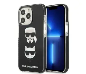 Karl Lagerfeld Karl & Choupette Head černá / Zadní kryt / Apple iPhone 13 Pro, iPhone 13