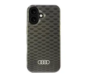 Audi IML Stitching Pattern černá / Kryt pro Apple iPhone 16 / MagSafe