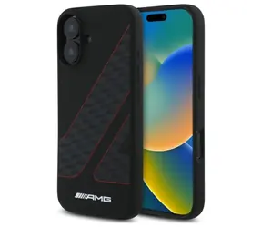 Mercedes-AMG Checkered Flag černá / Zadní kryt / MagSafe / pro iPhone 16