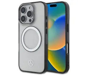 Mercedes Printed Logo průhledná / Zadní kryt / MagSafe / pro iPhone 16 Pro Max