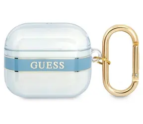 GUESS Strap Collection modrá / Pouzdro pro Apple AirPods 3