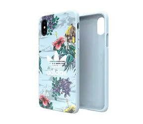 Adidas OR SnapCase Floral iPhone X/Xs šedá / Kryt