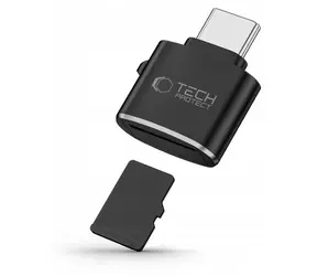 Tech-Protect UltraBoost černá / Čtečka karet / USB-C / microSD