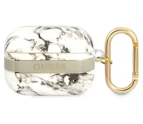 Guess GUAPHCHMAG šedá / Pouzdro pro Apple AirPods Pro / Marble / se šňůrkou