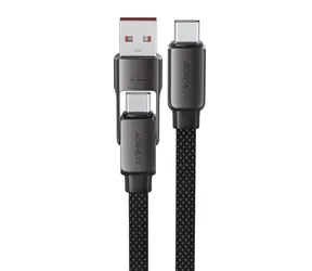 Acefast C13-05 černá / Kabel / USB-C - USB-A / 480 Mbit/s / 3 A / 0,2 m