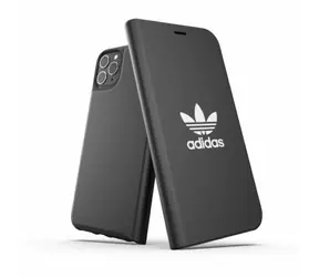 Adidas OR Booklet Case Basic pro iPhone 11 Pro Max černo-bílé / Pouzdro typu kniha