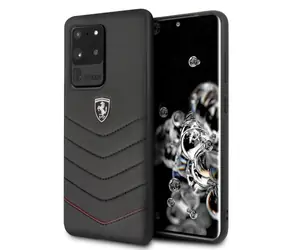 Ferrari Heritage FEHQUHCS69BK černá/černá pro Samsung Galaxy S20 Ultra / Zadní kryt / Hardcase