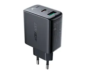 Acefast A5 nabíječka černá / Nabíječka / USB-C, USB / 32W / PD, QC 3.0, PPS