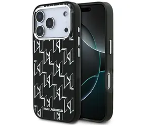 Karl Lagerfeld IML KL Monogram černá / Zadní kryt / MagSafe / iPhone 17 Pro