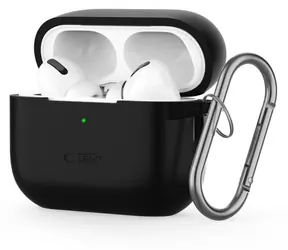 Tech-Protect Silicone Hook Case černá / Pouzdro pro sluchátka / Apple AirPods Pro 1. a 2. gen