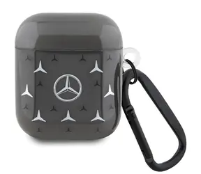 Mercedes MEA28DPMGS AirPods 1/2 černá / Pouzdro / Large Star Pattern / Apple AirPods 1. a 2. generace