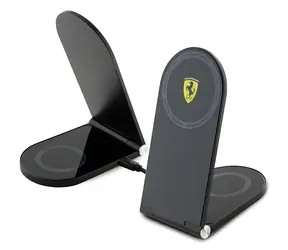 Ferrari MagSafe skládací bezdrátová nabíječka 2v1 černá / Bezdrátová nabíječka / MagSafe / 15 W