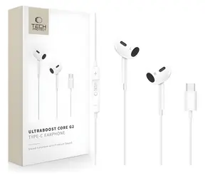 Tech-Protect Ultraboost Core G2 bílá / Sluchátka / USB-C