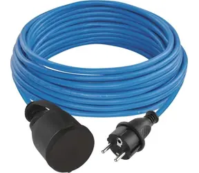 EMOS Venkovní prodlužovací kabel 10 m modrá / 1 zásuvka / PVC / 230 V / 1,5 mm2