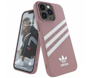 Adidas OR Molded Case PU růžová / Kryt / pro Apple iPhone 13 Pro, iPhone 13 / PU koženka