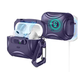ESR Cyber FlickLock MagSafe Pouzdro pro Apple AirPods Pro 3 fialová / Pouzdro / MagSafe