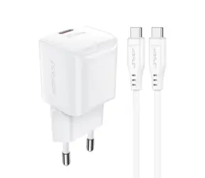 Acefast A73 Mini PD20W GaN bílá / Nabíječka / USB-C / 20W / + USB-C kabel