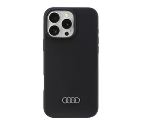 Audi Silicone černá / Kryt pro Apple iPhone 16 Pro Max