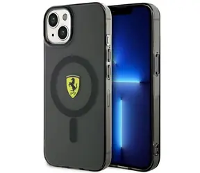 Ferrari Translucent iPhone 14 černá / Zadní kryt / MagSafe / Průhledný plast