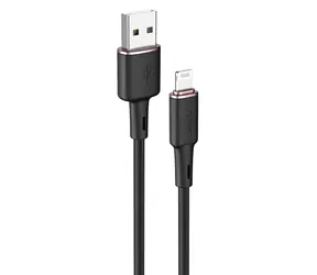 Acefast C2-02 černá / Kabel USB-A (M) - Lightning (M) / 1,2 m / 2,4 A / MFI