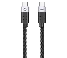 Orico CC240 černá / Kabel USB-C na USB-C / USB4 / 40 Gbps / 240 W / 8K 60Hz / 1,5 m