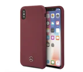 Mercedes Silicone Line červená / Kryt pro Apple iPhone X/XS / Silikonové pouzdro