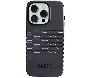 Audi IML MagSafe Kryt pro Apple iPhone 15 Pro černá / Kryt / MagSafe / IML