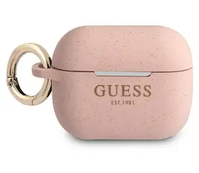 Guess GUAPSGGEP růžová / Pouzdro pro Apple AirPods Pro / Silikonové / Glitter
