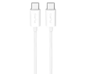 Puro TPE bílá / Datový kabel / USB-C - USB-C / 25 W / 3 m
