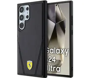 Ferrari Hot Stamp V Lines pro Samsung Galaxy S24 Ultra černá / Kryt / MagSafe