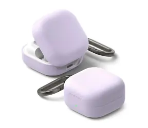 Ringke Silicone Case Galaxy Buds 4/4 Pro fialová / Pouzdro / silikonové / pro Samsung Galaxy Buds 4 a 4 Pro