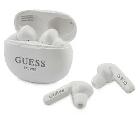 Guess GUTWS1CWHTWS bílá / Bezdrátová sluchátka / TWS / Do uší