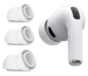 Tech-Protect Špunty do uší pro Apple AirPods Pro 3 bílá / Špunty do uší / 3 sady / velikosti S, M, L