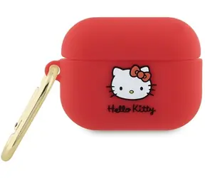 Hello Kitty Pouzdro 3D Kitty Head pro AirPods Pro 2 fuchsiová / Pouzdro / AirPods Pro 2 (2022/2023) / Silikon