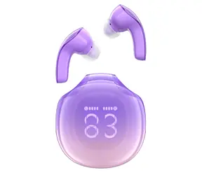 Acefast T9 fialová / Bezdrátová sluchátka / mikrofon / Bluetooth 5.3