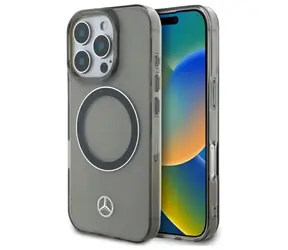 Mercedes Silver Ring černá / Zadní kryt / MagSafe / pro iPhone 16 Pro Max