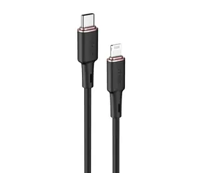 Acefast C2-01 USB-C (M) - Lightning (M) černá / Kabel / 1,2 m / 30W / MFi certifikace