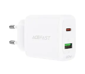 Acefast A25 20W bílá / Nabíječka / USB-C + USB-A / PD / QC 3.0 / PPS